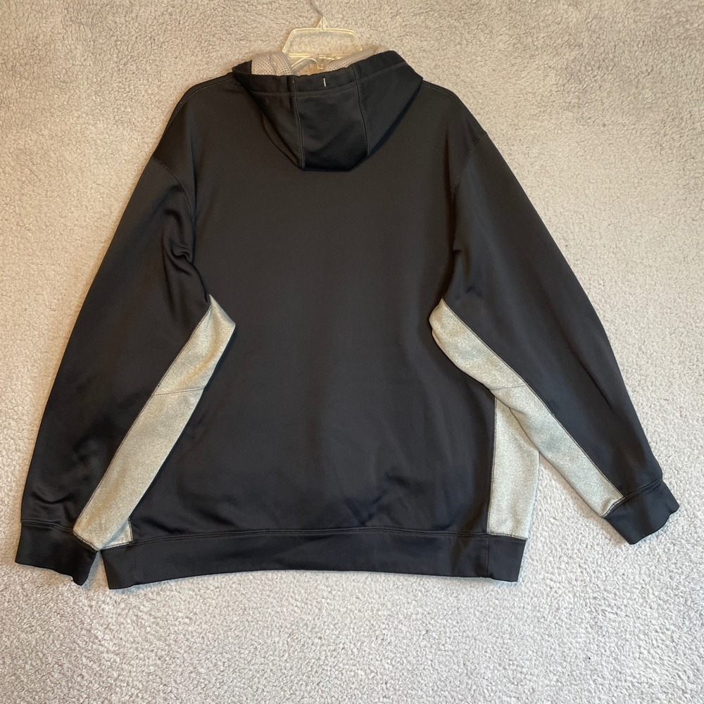Nike Therma-FIT Hoodie XXL Pullover Gray Accents Black Athletic Activewear - Picture 7 of 7